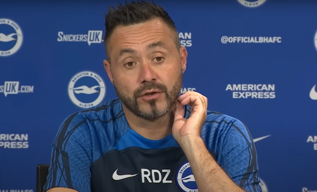 Brighton manager Roberto de Zerbi