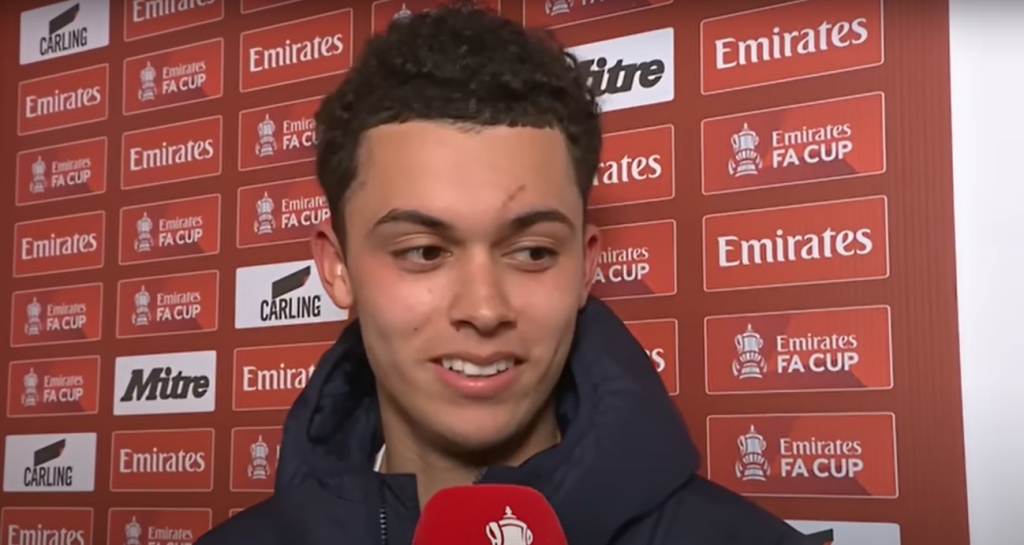 Tottenham forward Brennan Johnson