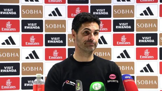 Arsenal manager Mikel Arteta