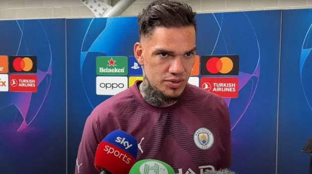 Man City goalkeeper Ederson