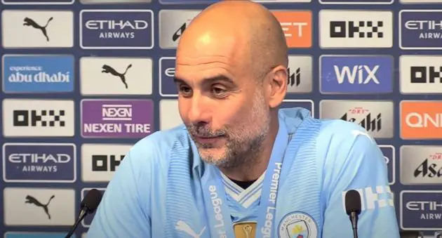 Manchester City manager Pep Guardiola
