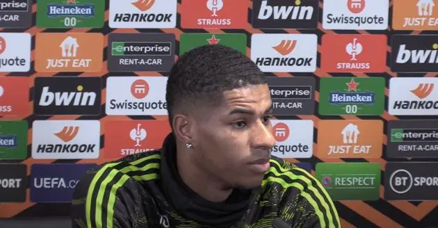 Man Utd forward Marcus Rashford