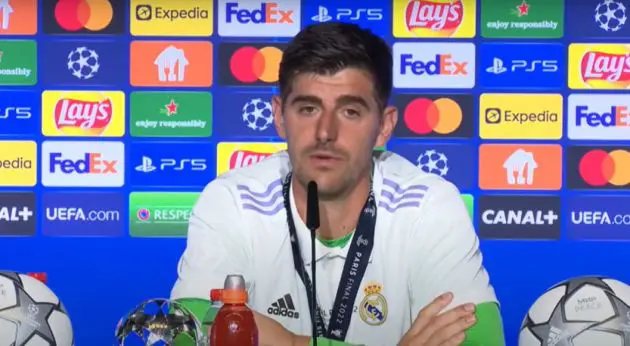 Real Madrid goalkeeper Thibaut Courtois