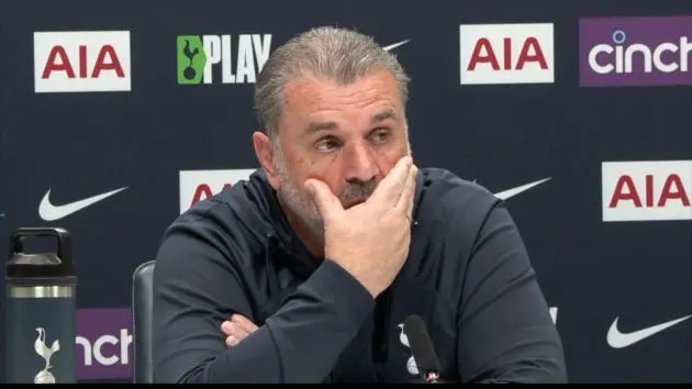 Tottenham manager Ange Postecoglou