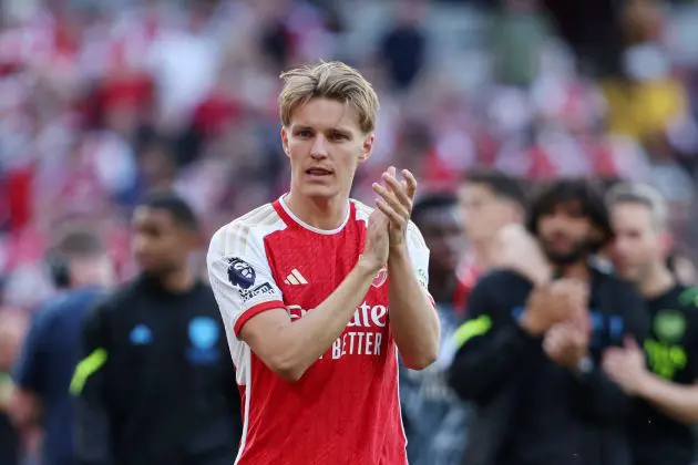 Arsenal captain Martin Odegaard