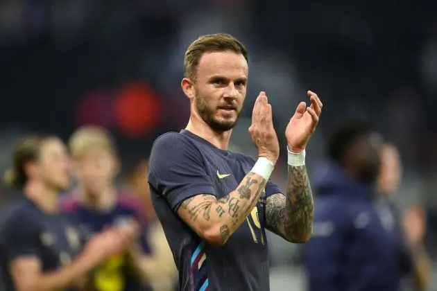 Tottenham and England midfielder James Maddison