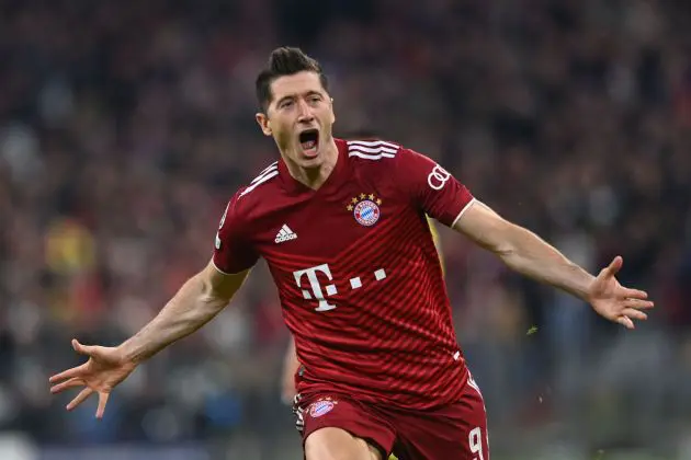Robert Lewandowski while playing for Bayern Munich