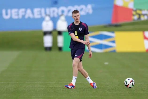 Adam Wharton in England training