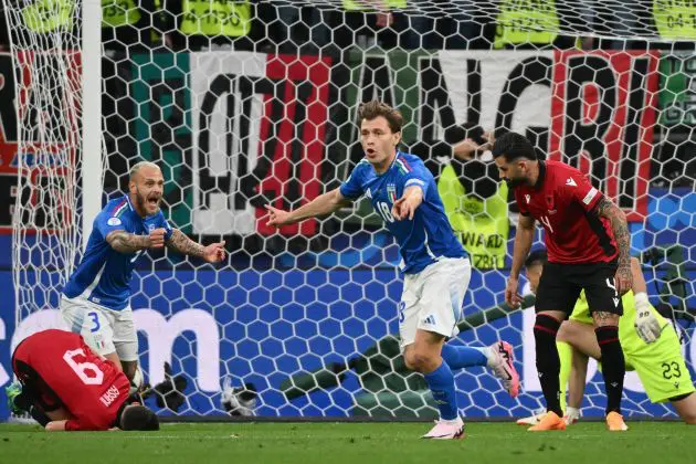 Nicolo Barella scores Italy's winner against Albania