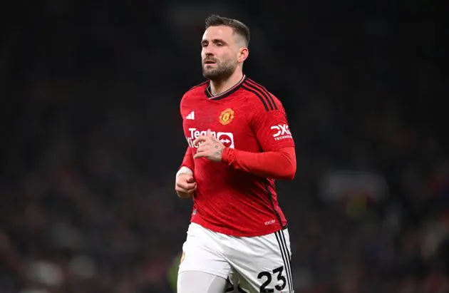 Man Utd full-back Luke Shaw