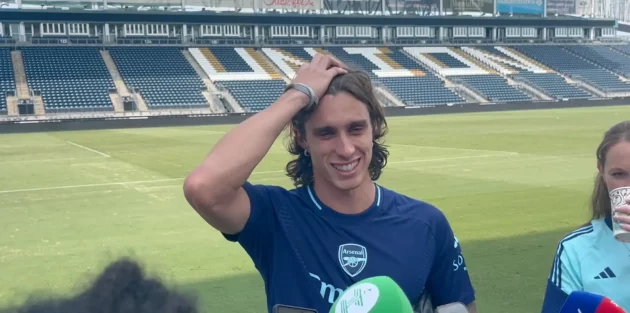 New Arsenal defender Riccardo Calafiori