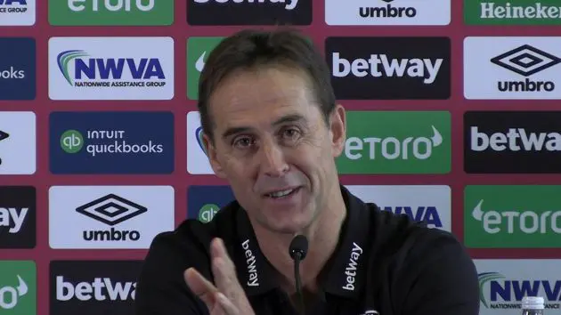 West Ham manager Julen Lopetegui