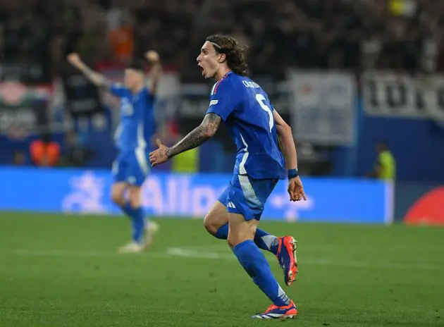 Italy defender Riccardo Calafiori