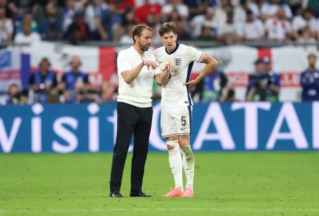 John Stones and Gareth Southgate