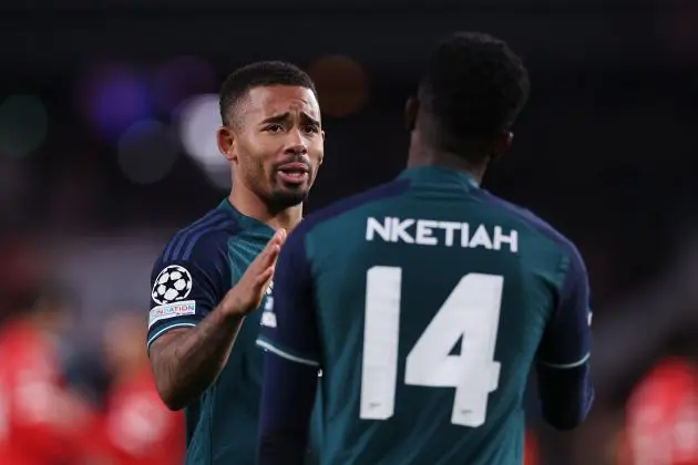 Eddie Nketiah and Gabriel Jesus