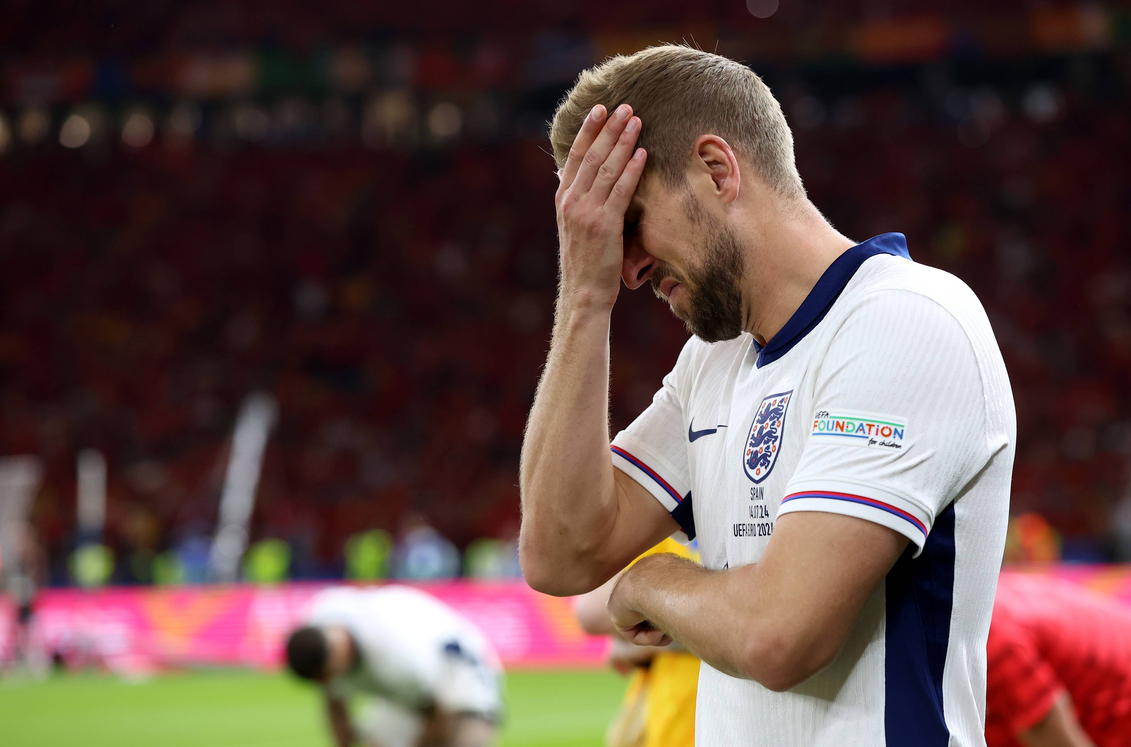 Harry Kane after England's defeat to Spain