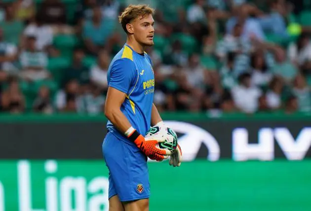 Villarreal goalkeeper Filip Jorgensen