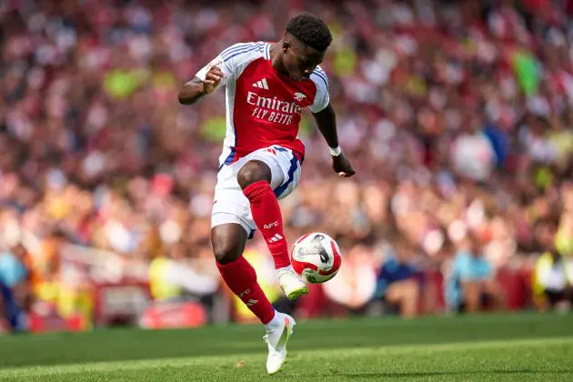 Arsenal winger Bukayo Saka