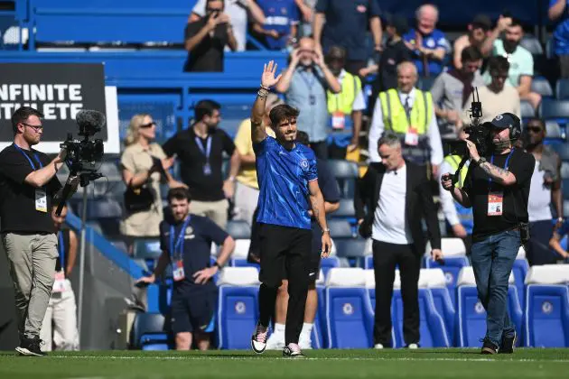 Pedro Neto is unveiled at Stamford Bridge