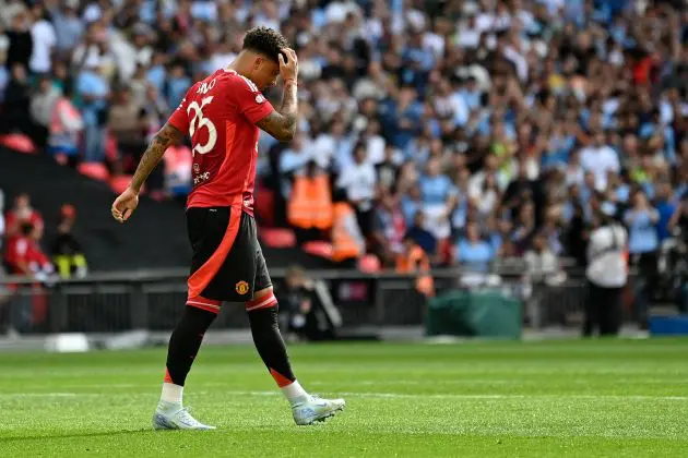 Manchester United forward Jadon Sancho