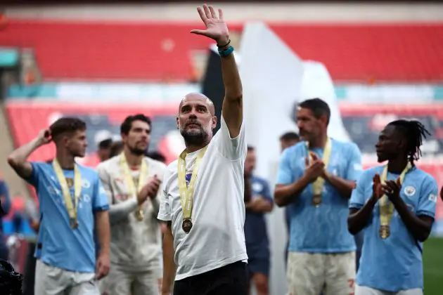 Man Cty manager Pep Guardiola