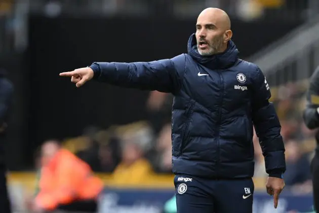 Chelsea manager Enzo Maresca