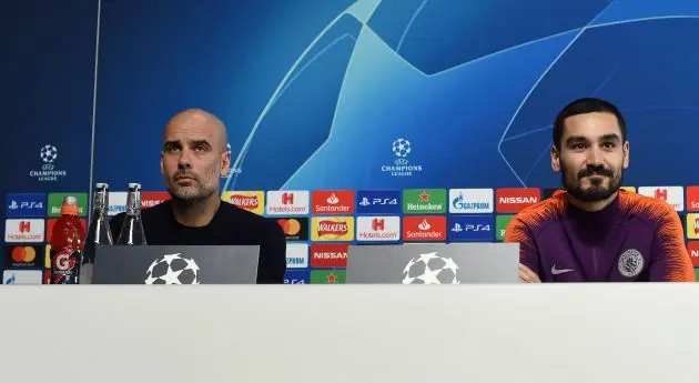 Pep Guardiola and Ilkay Gundogan