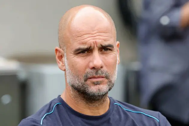Man City manager Pep Guardiola