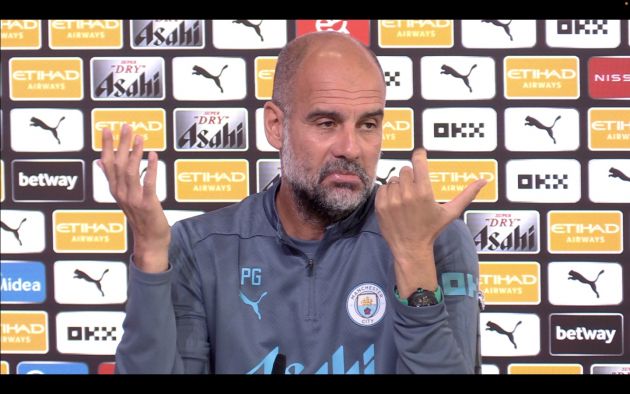 Man City manager Pep Guardiola