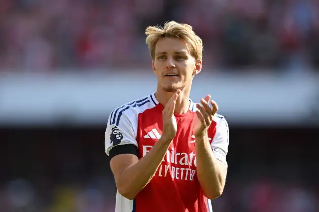 Arsenal captain Martin Odegaard