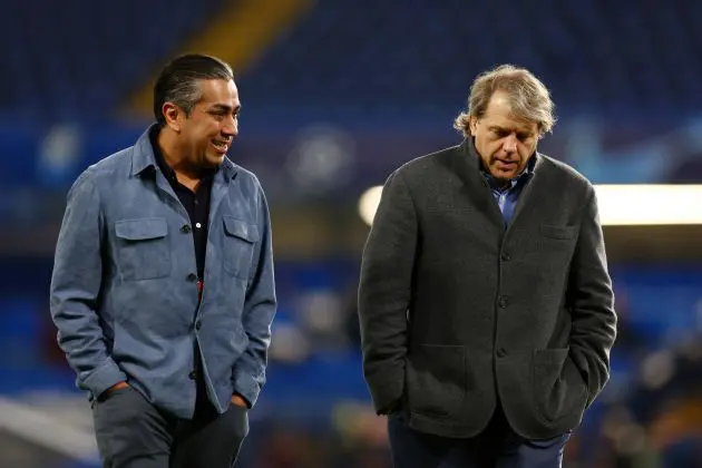 Chelsea owners Todd Boehly and Behdad Eghbali
