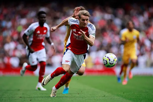 Arsenal captain Martin Odegaard