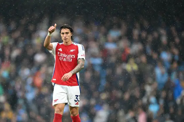 Arsenal defender Riccardo Calafiori