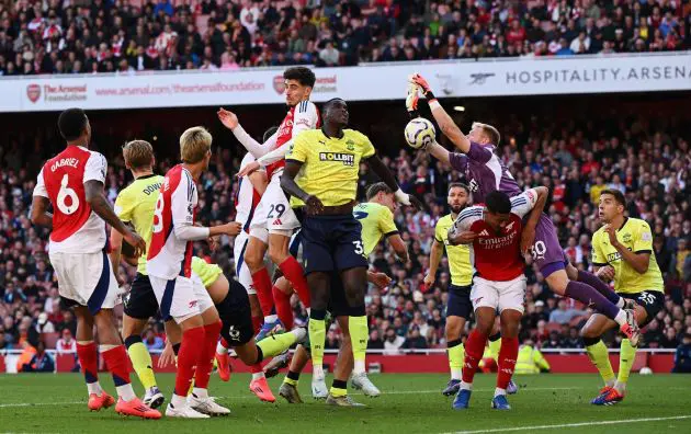 Arsenal against Southampton