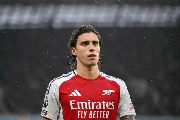 Arsenal defender Riccardo Calafiori