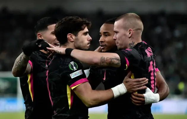 Chelsea players celebrate