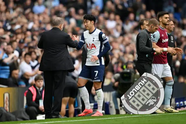 Ange Postecoglou and Heung Min-Son.