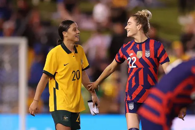 Sam Kerr and Kristie Mewis