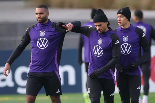 Leroy Sane in Germany training