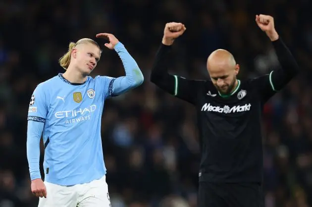 Man City against Feyernood