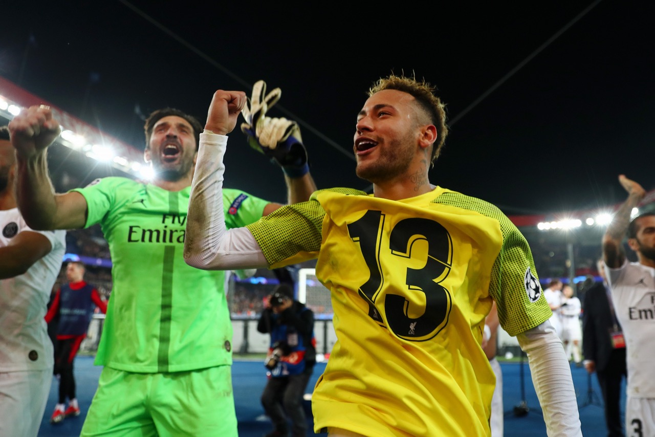 Neymar and Buffon