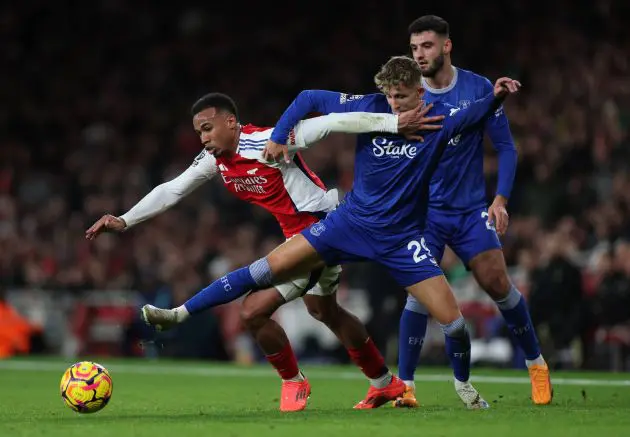 Arsenal against Everton