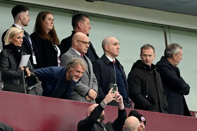 Dan Ashworth with his former Man Utd colleagues