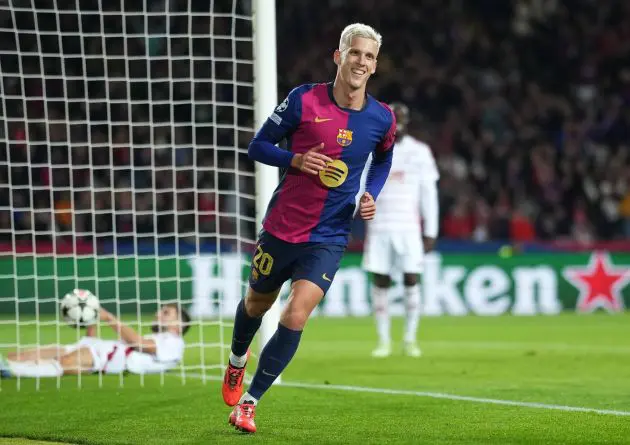 Dani Olmo of Barcelona