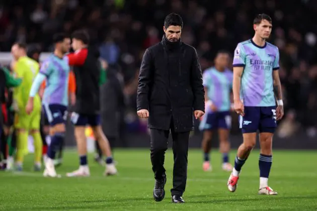 Mikel Arteta after the draw with Fulham