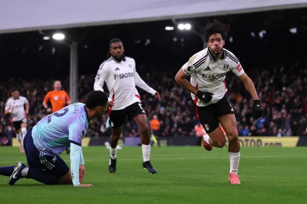 Raul Jimenez scores against Arsenal