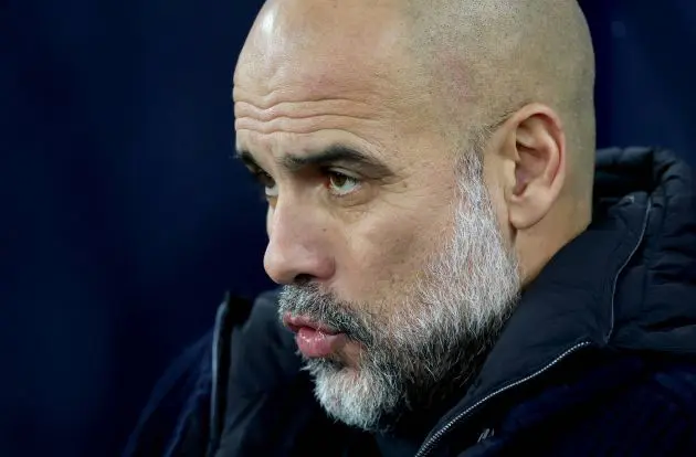 Man City manager Pep Guardiola