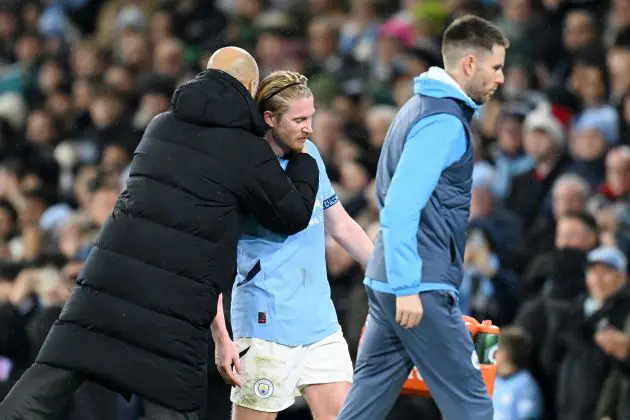 Pep Guardiola and Kevin De Bruyne