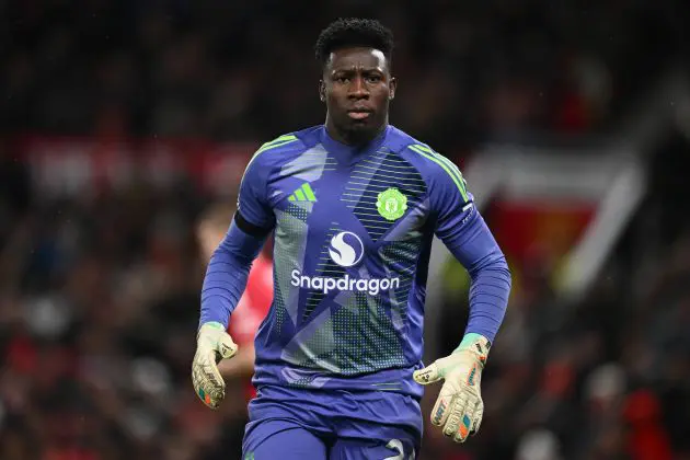 Man Utd goalkeeper Andre Onana