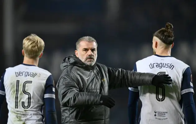 Tottenham manager Ange Postecoglou